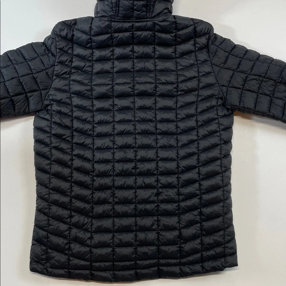 Reebok Youth Packable Puffer Jacket Hooded Lightweight Quilted Black Sz 14